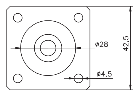 Zamak Baza Ayağı · 15107 — Teknik çizim