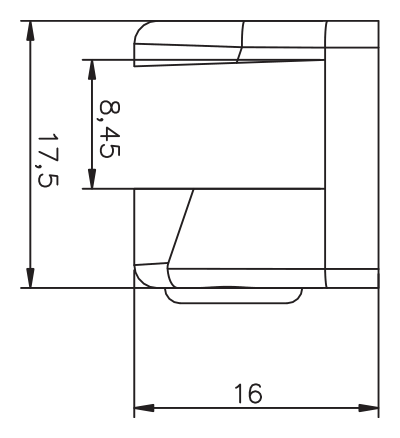 Vidalı Raf Pimi · 2128 — Teknik çizim