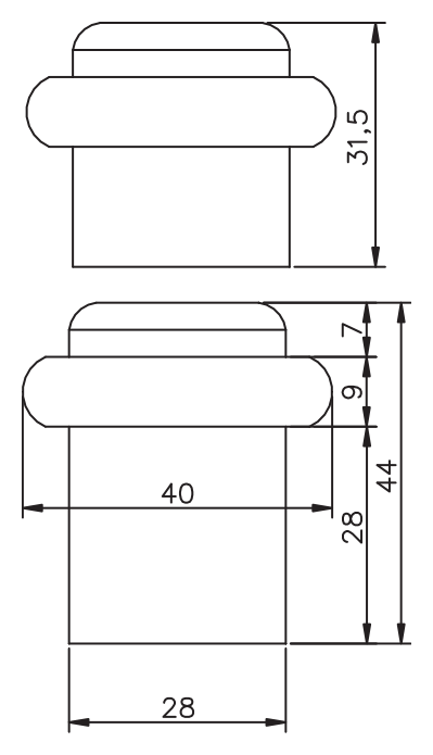 Kapı Tamponu · 4105 — Teknik çizim