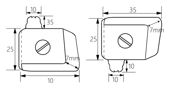 Cam Menteşesi · 4107 — Teknik çizim