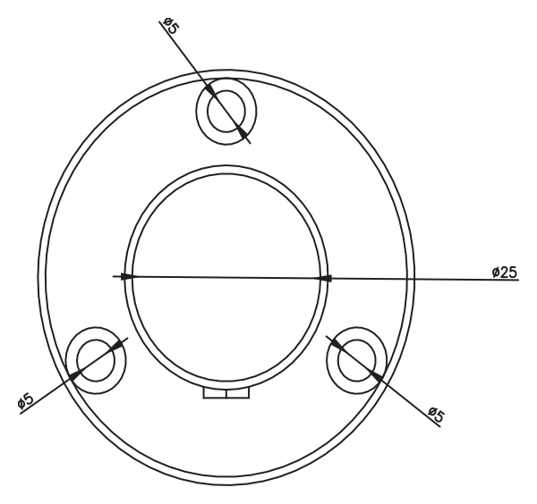 Boru Flanşı · 4167 — Teknik çizim